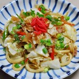 ぽん酢で作る焼きうどん